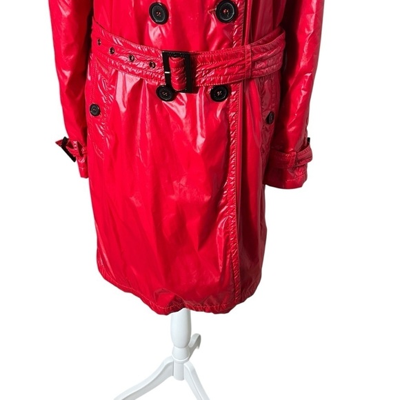 MONCLER Y2K Shiny Nylon Double Breasted Trench Coat Jacket - Picture 4 of 16